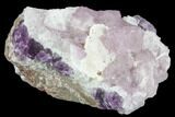 Purple Fluorite on Quartz Epimorphs - Arizona #103560-1
